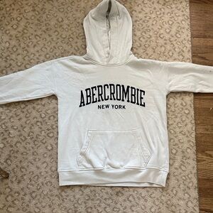 Abercrombie & Fitch Men's Cream Hoodie